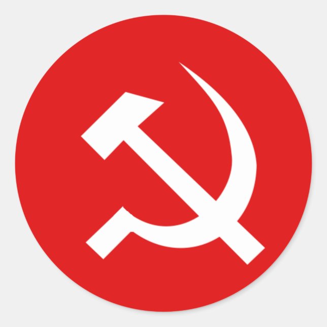 Sticker Rond Parti communiste indien (Devant)