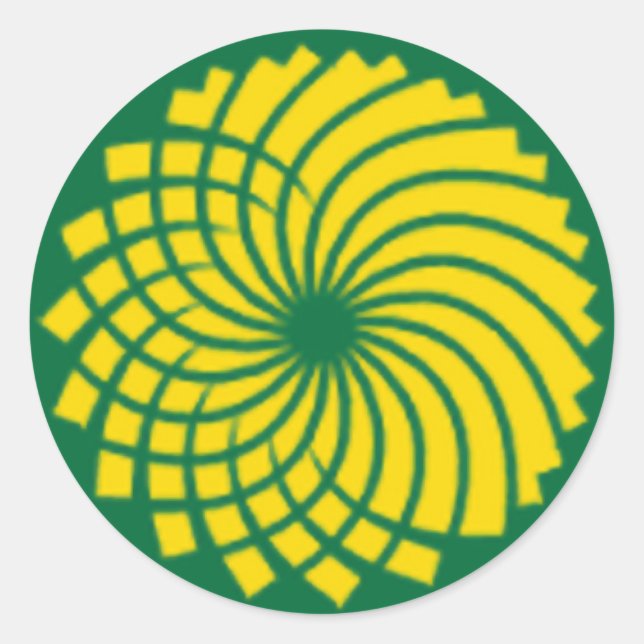 STICKER ROND PARTI VERT (Devant)