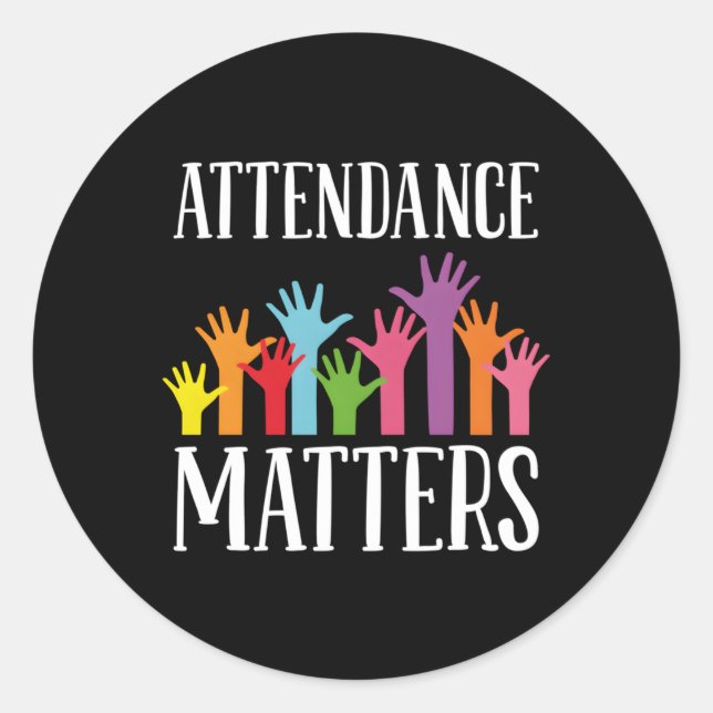 Sticker Rond Participation Matters Â€"Travail du bureau de prés (Devant)