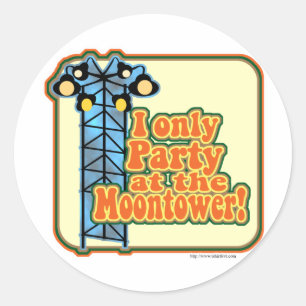 Sticker Rond Partie de Moontower