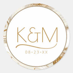 Sticker Rond Parties scintillant Abstraite Strata Bordure Maria