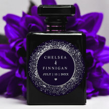 Parties scintillant Bleue Et Argent Moderne