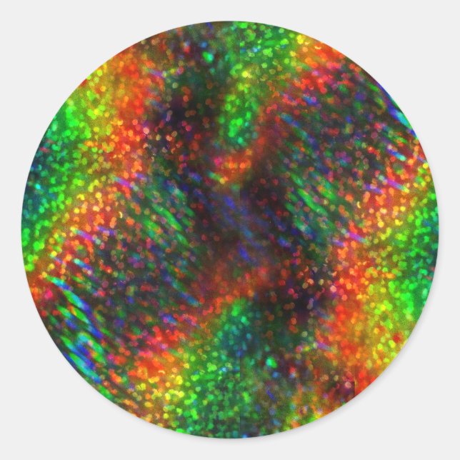 Sticker Rond Parties scintillant brillante holographique brilla (Devant)