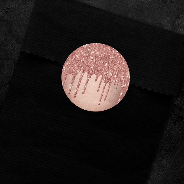 Sticker Rond Parties scintillant de la broche à goutte | Terra  (Créateur téléchargé)