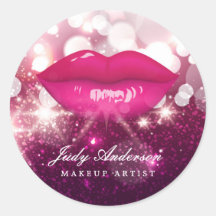 Parties scintillant rose étincelant Rouge Lips maq