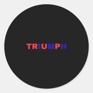 Sticker Rond Partisan de Trump triomphe