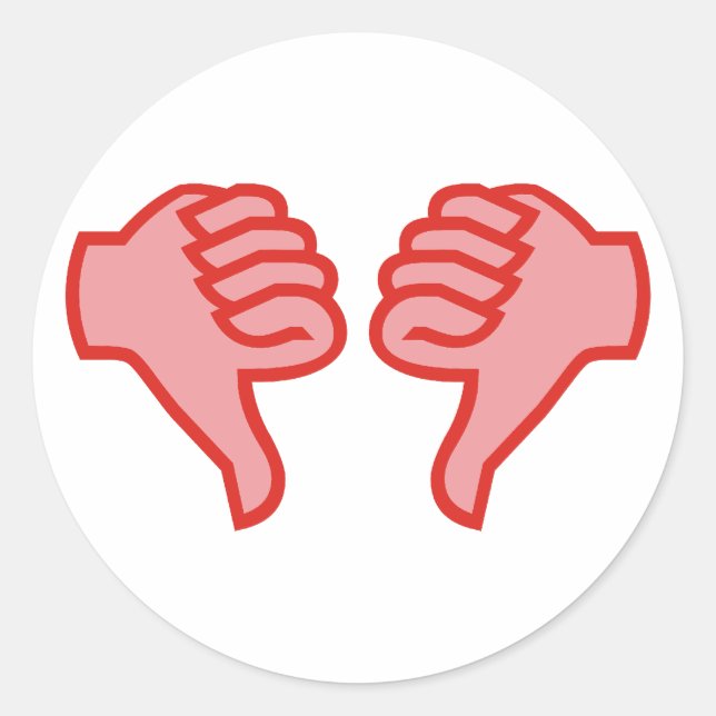 Sticker Rond Pas d'accord (Devant)