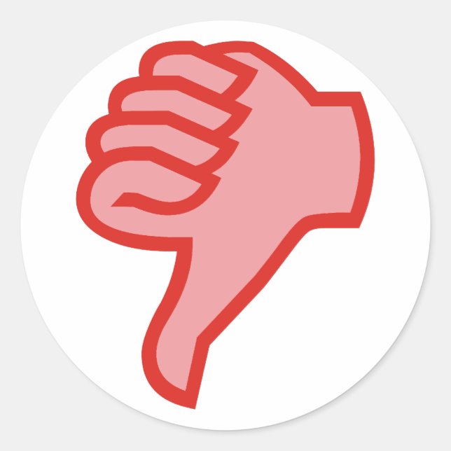 Sticker Rond Pas d'accord (Devant)
