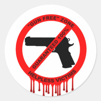 Sticker Rond Pas d'armes, juste des victimes