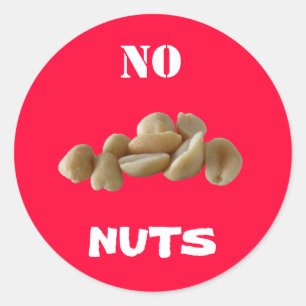 Sticker Rond Pas d'autocollant Nuts
