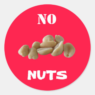 Sticker Rond Pas d'autocollant Nuts