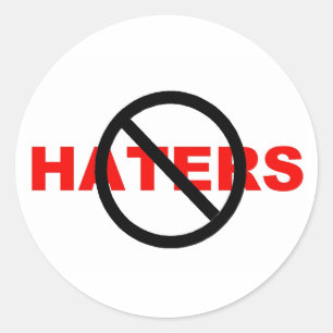Sticker Rond pas d'autocollants haineux