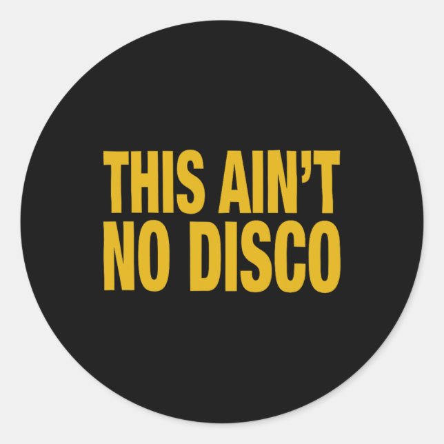 Sticker Rond Pas de discothèque (Devant)