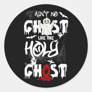 Sticker Rond Pas de fantôme comme le Saint-Esprit Christian Hal