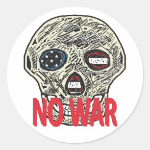 Sticker Rond Pas de guerre