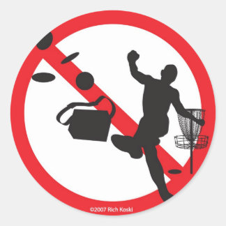 Sticker Rond pas de mauvais sports