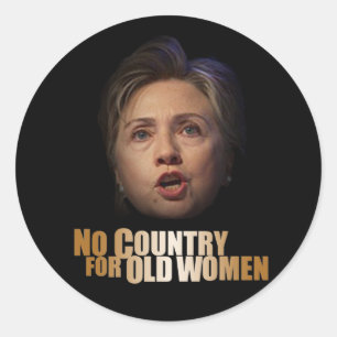 Sticker Rond Pas De Pays Pour Les Vieilles Femmes