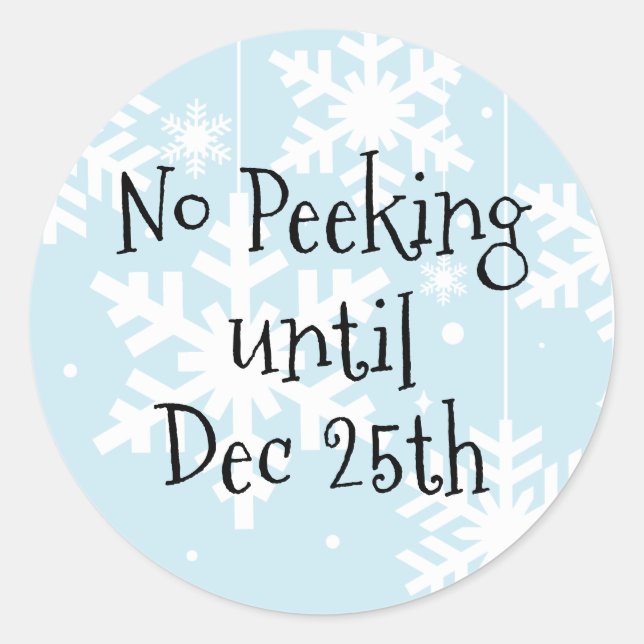 Sticker Rond Pas De Pékin Jusqu'À Noël (Devant)