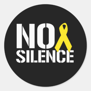 STICKER ROND PAS DE SILENCE