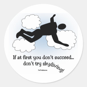 Sticker Rond Pas de Skydive