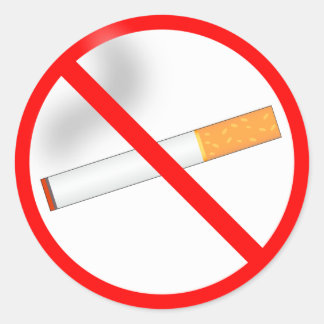 Sticker Rond Pas de tabac