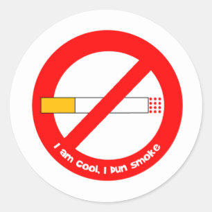 Sticker Rond Pas de tabac