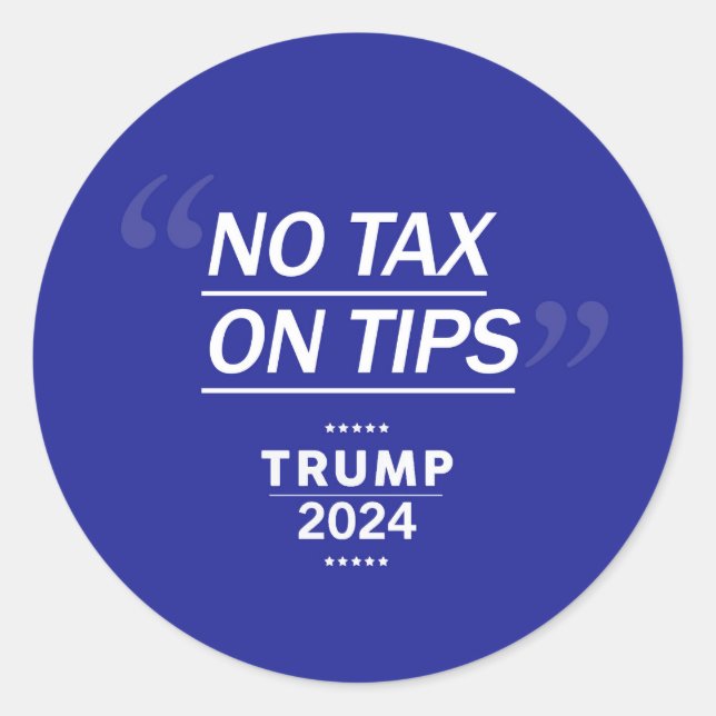 Sticker Rond Pas De Taxe Sur Les Conseils (Devant)