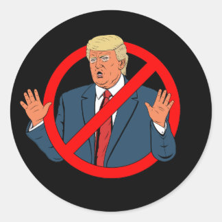 Sticker Rond Pas de Trump
