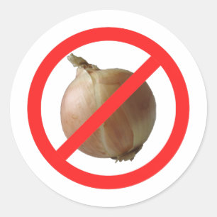 Sticker Rond Pas d'oignon