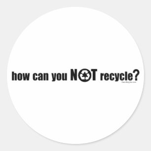 Sticker Rond Pas recycler ?