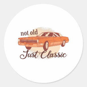 Sticker Rond Pas Vieux Classique