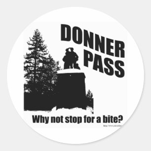 Sticker Rond Passage de Donner