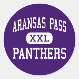 Sticker Rond Passe Aransas - Panthers - Haut - Passe Aransas