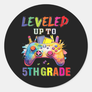 Sticker Rond Passé au niveau 5e année de cinquième rentrée des