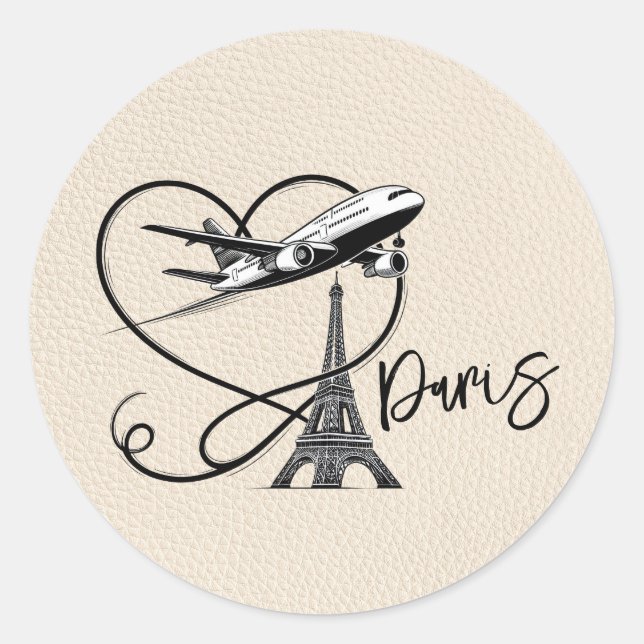 Sticker Rond Passeport d'Ivoire Paris (Devant)