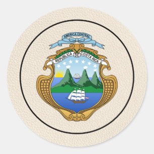 Sticker Rond Passeport ivoirien du Costa Rica