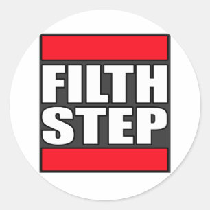 Sticker Rond PASSER À DEUX PAS Filet Filty Dub Étape