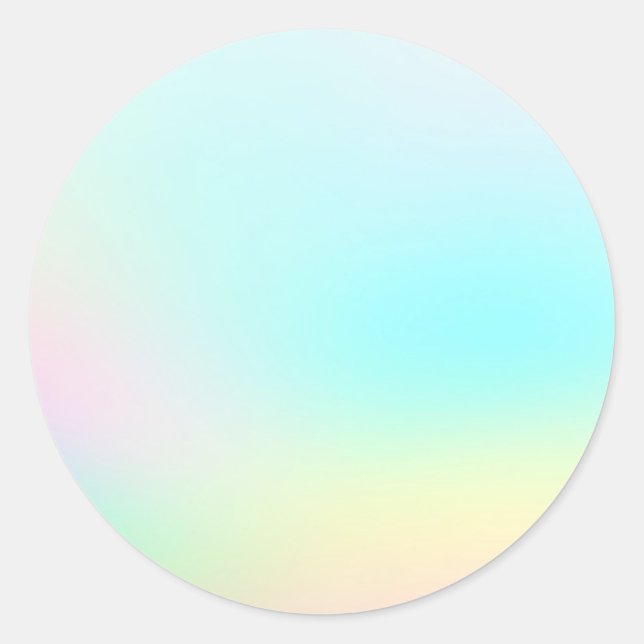 Sticker Rond Pastel Custom Trendy (Devant)