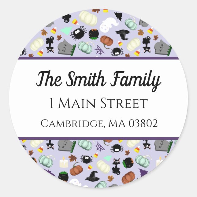 Sticker Rond Pastel Halloween (Devant)