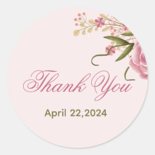 Sticker Rond Pastel Pink Double Jumeau Jumeau Jumeau Jumeau