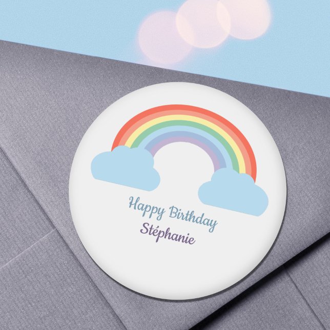 Sticker Rond Pastel Rainbow (Pastel Rainbow Sticker)