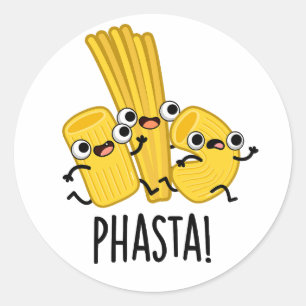 Sticker Rond Pâte Pasta Rapide Faisée Phasta