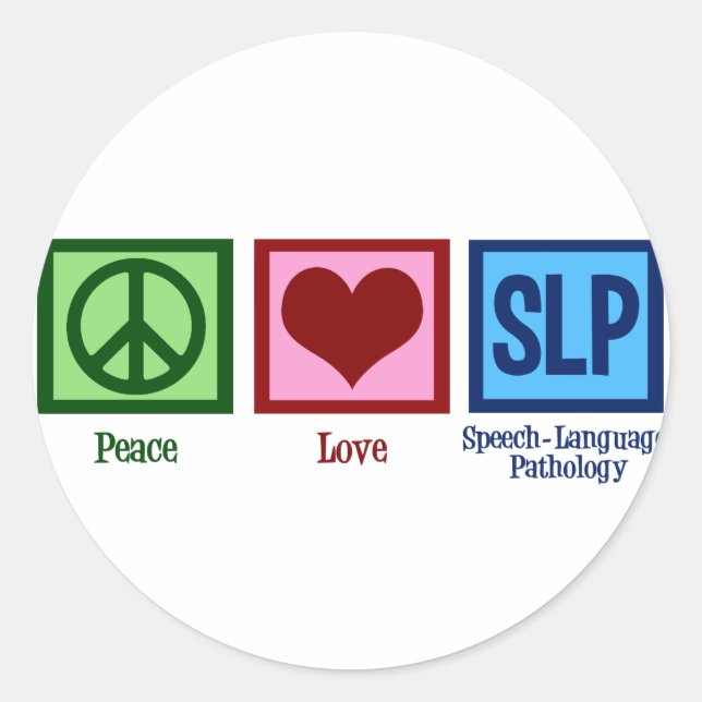 Sticker Rond Pathologie du langage vocal (Devant)