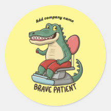 patient courageux crocodail dentiste pour enfants