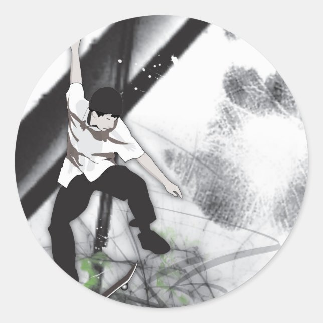 Sticker Rond Patinage (Devant)