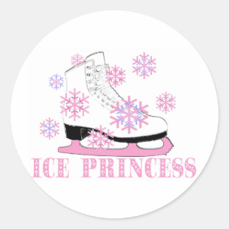 Sticker Rond Patinage Princess