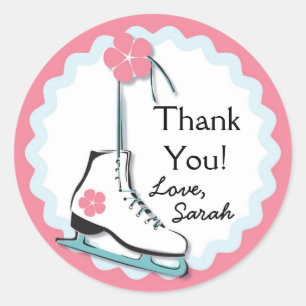 Sticker Rond Patinage sur glace