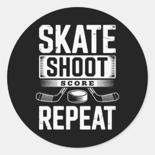 Sticker Rond Patiner Tirer Score Répéter (2)
