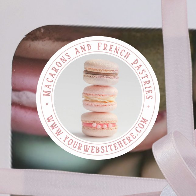 Sticker Rond Pâtisserie Boulangerie photo emballage produit aut (Créateur téléchargé)