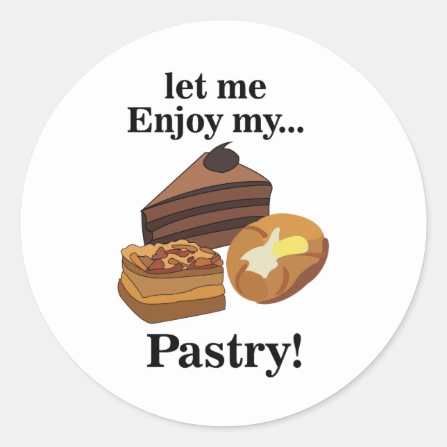 Sticker Rond Pâtisserie Dessert Pâtisseries Baker (Devant)